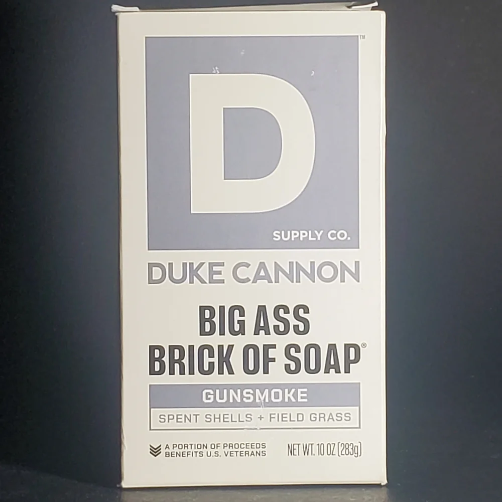 DUKE CANNON Big Brick of Bar Soap GUNSMOKE + Spent Shells + Field Grass 10oz Bar